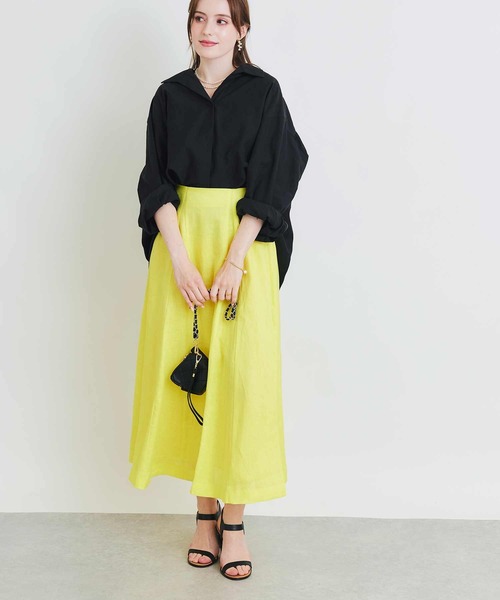 PICCIN(ピッチン)の「オーバーシャツ(シャツ/ブラウス・レディース・ブラック/オフホワイト・M)」の14枚目の写真
