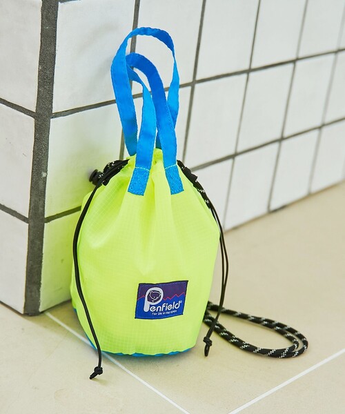 coen(コーエン)の「【PenField(ペンフィールド)別注】ドロストミニショルダーバッグ(ショルダーバッグ・レディース・ブラック/ピンク/イエロー/パープル・FREE)」の3枚目の写真