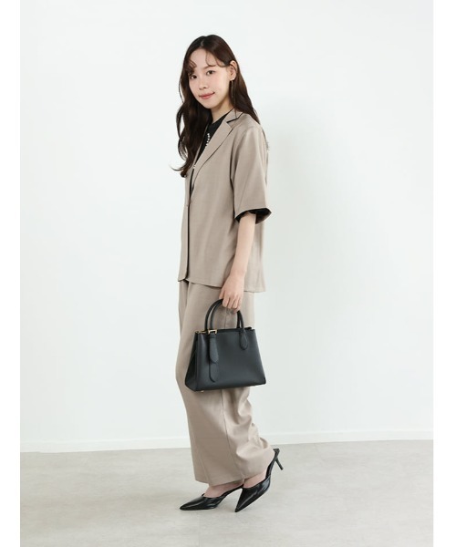 fifth（フィフス）の「【2点セット】シングルジャケット×パンツセットアップ（セットアップ・レディース・ライトベージュ/ブラック/ストライプ/ブルー・XS/M）」の19枚目の写真