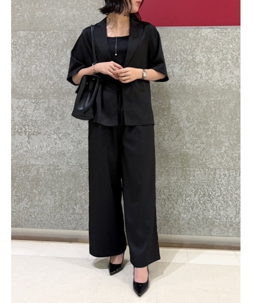 fifth（フィフス）の「【2点セット】シングルジャケット×パンツセットアップ（セットアップ・レディース・ライトベージュ/ブラック/ストライプ/ブルー・XS/M）」の10枚目の写真
