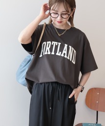 PORTLAND裾ラウンドTシャツ