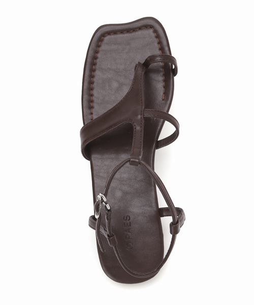Spick & Span（スピックアンドスパン）の「Paes/ぺイズ Square Panel Sandal（サンダル・レディース・ブラウン/モスグリーン・24.5cm/24cm/23.5cm/23cm）」の10枚目の写真