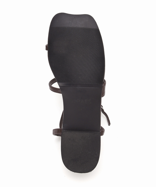 Spick & Span（スピックアンドスパン）の「Paes/ぺイズ Square Panel Sandal（サンダル・レディース・ブラウン/モスグリーン・24.5cm/24cm/23.5cm/23cm）」の11枚目の写真