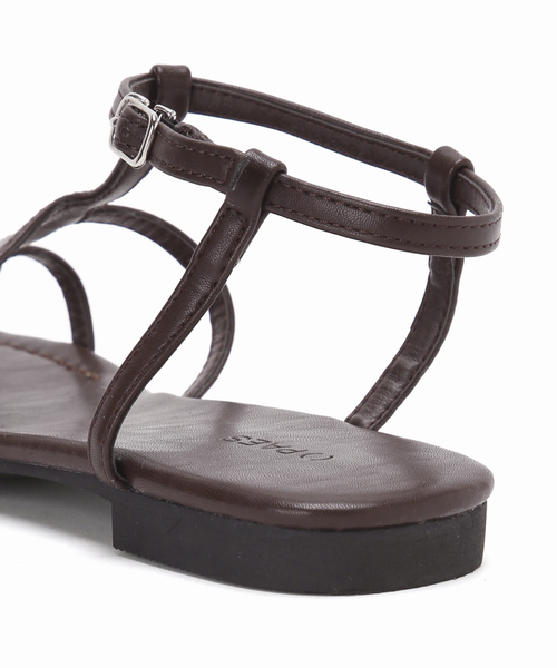 Spick & Span（スピックアンドスパン）の「Paes/ぺイズ Square Panel Sandal（サンダル・レディース・ブラウン/モスグリーン・24.5cm/24cm/23.5cm/23cm）」の12枚目の写真