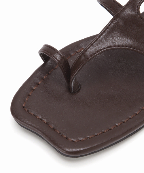 Spick & Span（スピックアンドスパン）の「Paes/ぺイズ Square Panel Sandal（サンダル・レディース・ブラウン/モスグリーン・24.5cm/24cm/23.5cm/23cm）」の16枚目の写真
