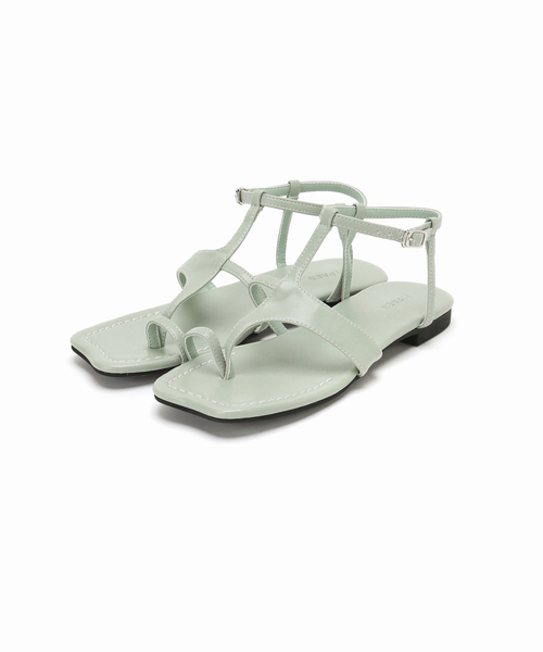 Spick & Span（スピックアンドスパン）の「Paes/ぺイズ Square Panel Sandal（サンダル・レディース・ブラウン/モスグリーン・24.5cm/24cm/23.5cm/23cm）」の17枚目の写真