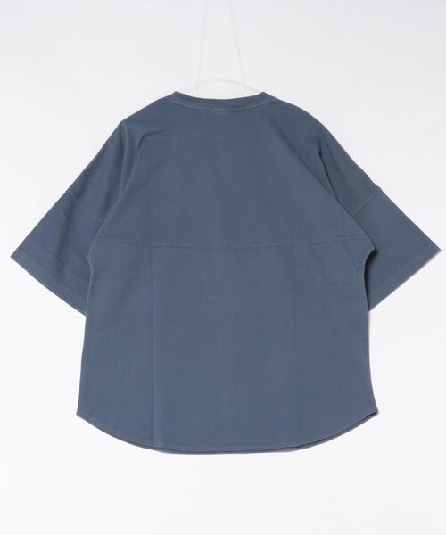 Lee（リー）の「Lee/リー ラウンドヘムTシャツ（Tシャツ/カットソー・メンズ・ネイビー/オレンジ・SMALL/MEDIUM/LARGE/X-LARGE）」の3枚目の写真
