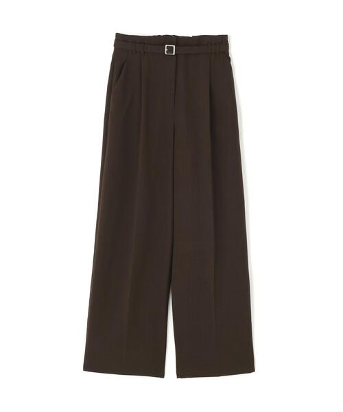 NATURAL BEAUTY BASIC（ナチュラルビューティーベーシック）の「ベルテッドタックワイドパンツ（その他パンツ・レディース・グレー/ダークブラウン・P/S/MEDIUM/SMALL）」の18枚目の写真