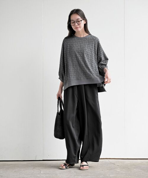 rps(アールピーエス)の「リブプリントプルオーバー(その他トップス・レディース・ブラック/ブルー/チャコールグレー・フリー)」の4枚目の写真