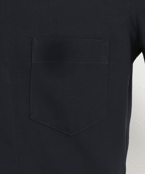 NOLLEY’S(ノーリーズ)の「《ビジカジ対応》ノータイシャツ イタリアンカラー半袖シャツ 26SS(ビジネスシャツ・メンズ・ダークネイビー/ベージュ/ブルー系その他/オフホワイト・XL/L/M/S)」の6枚目の写真