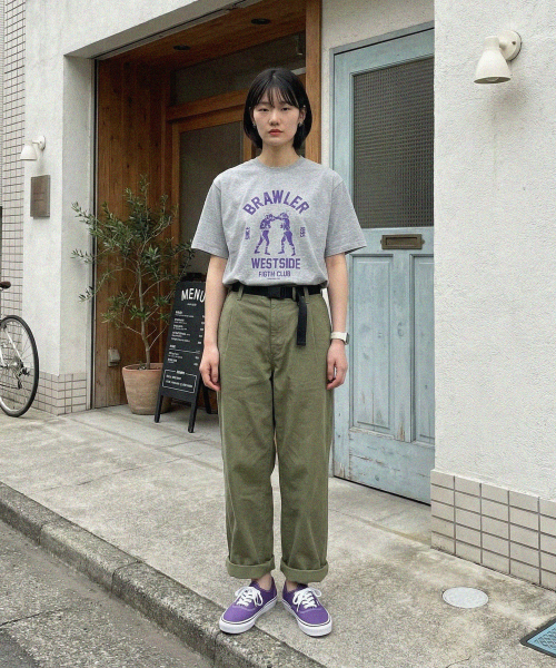 MODERMENT（モダーメント）の「ノーマルオーバーフィットブロラー半袖Tシャツ[ホワイト]（Tシャツ/カットソー・レディース・その他・1/2）」の3枚目の写真
