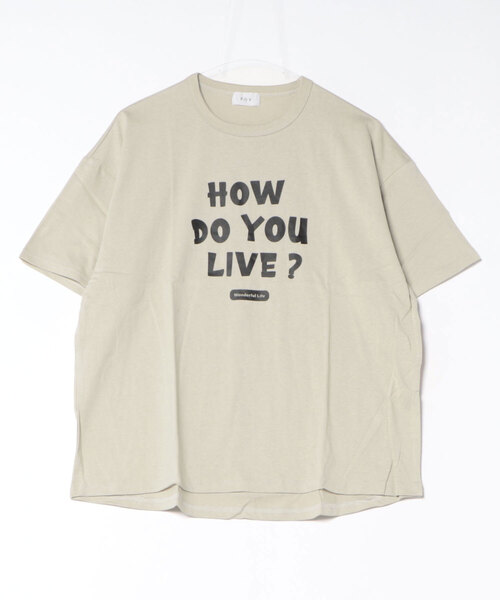 FOV（フォブ）の「FOV/フォブ HOW DO YOU Tシャツ（Tシャツ/カットソー・レディース・ホワイト/ブラック/グレイッシュベージュ・F）」の3枚目の写真