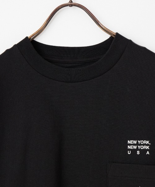 Manhattan Portage（マンハッタンポーテージ）の「[MANHATTAN PORTAGE/マンハッタンポーテージ] スカイラインロゴ ショートスリーブ ポケットTシャツ（Tシャツ/カットソー・レディース・ホワイト/ブラック・M/XL/L）」の6枚目の写真