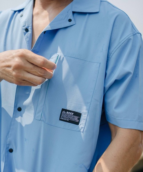 REEF(リーフ)の「REEF メンズ 26SM BAJA DRYSHIRTS 半袖シャツ 【2026年夏モデル】/リーフ速乾UVカット接触冷感シャツ(シャツ/ブラウス・メンズ・ブルー系その他/チャコールグレー・SMALL/MEDIUM/X-LARGE/LARGE)」の15枚目の写真