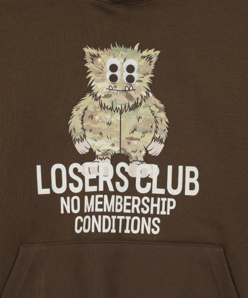 LOSERS CLUB（ルーザーズクラブ）の「イエティグラフィックフードパーカー ブラウン（パーカー・レディース・その他・1/2）」の4枚目の写真