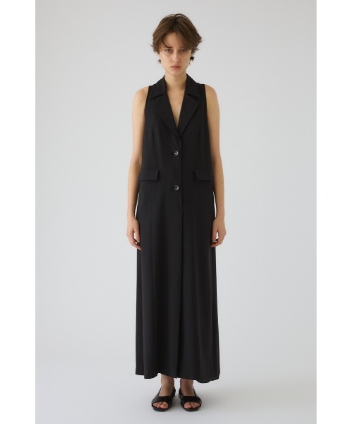 RIM.ARK(リムアーク)の「Halter neck tailored dress ホルターネック テーラード ドレス(ドレス・レディース・ブラック/ライトベージュ・38/36)」の4枚目の写真