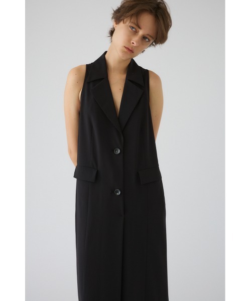 RIM.ARK(リムアーク)の「Halter neck tailored dress ホルターネック テーラード ドレス(ドレス・レディース・ブラック/ライトベージュ・38/36)」の8枚目の写真