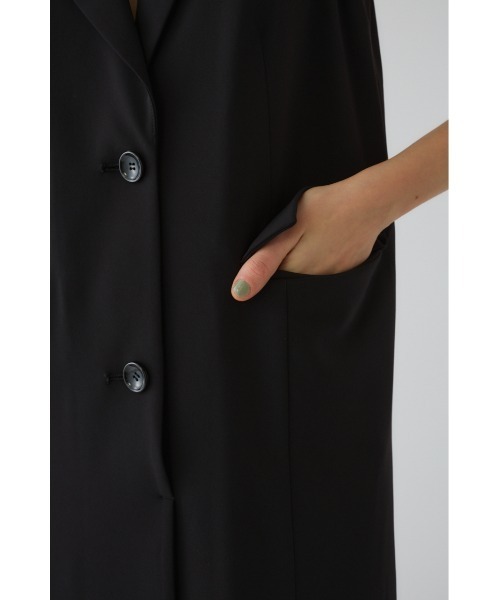 RIM.ARK(リムアーク)の「Halter neck tailored dress ホルターネック テーラード ドレス(ドレス・レディース・ブラック/ライトベージュ・38/36)」の15枚目の写真