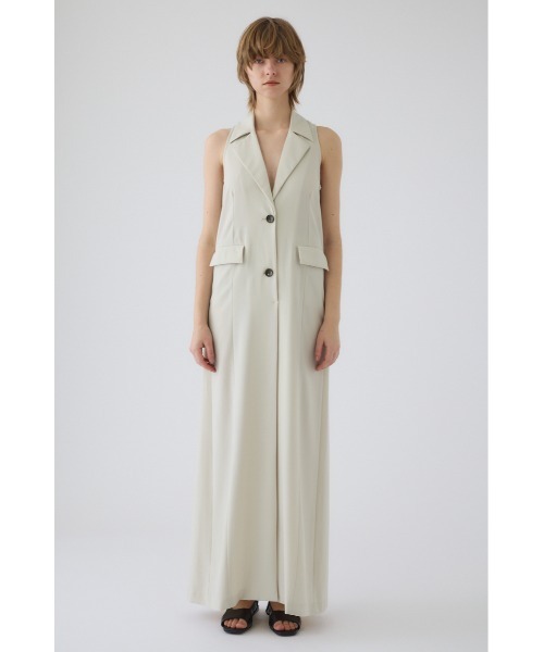 RIM.ARK(リムアーク)の「Halter neck tailored dress ホルターネック テーラード ドレス(ドレス・レディース・ブラック/ライトベージュ・38/36)」の17枚目の写真