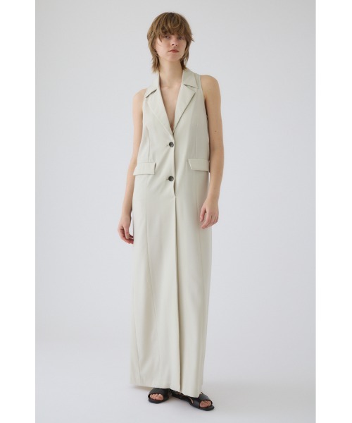 RIM.ARK(リムアーク)の「Halter neck tailored dress ホルターネック テーラード ドレス(ドレス・レディース・ブラック/ライトベージュ・38/36)」の19枚目の写真