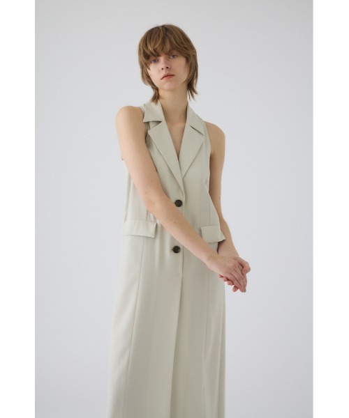 RIM.ARK(リムアーク)の「Halter neck tailored dress ホルターネック テーラード ドレス(ドレス・レディース・ブラック/ライトベージュ・38/36)」の20枚目の写真