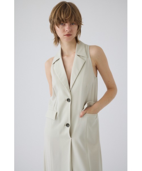 RIM.ARK(リムアーク)の「Halter neck tailored dress ホルターネック テーラード ドレス(ドレス・レディース・ブラック/ライトベージュ・38/36)」の21枚目の写真