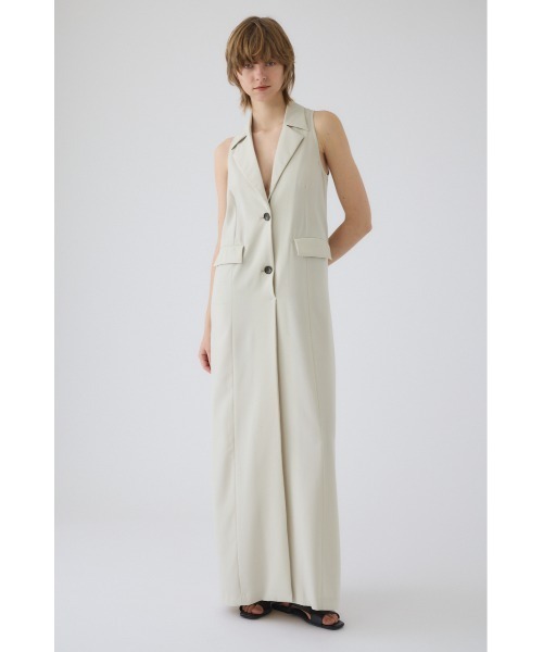 RIM.ARK(リムアーク)の「Halter neck tailored dress ホルターネック テーラード ドレス(ドレス・レディース・ブラック/ライトベージュ・38/36)」の22枚目の写真