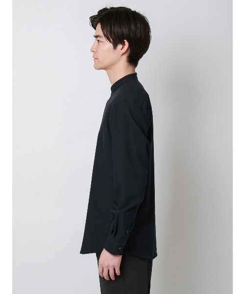 SUIT SQUARE(スーツスクエア)の「バンドカラーシャツ/長袖/ノンアイロン/ウォッシャブル/ストレッチ/速乾/トロピカル(シャツ/ブラウス・メンズ・ネイビー/オレンジ/ミント/オフホワイト・S/M/L/LL)」の20枚目の写真