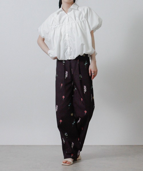 Social GIRL(ソーシャルガール)の「2026SS バルーンシルエット シャーリングシャツ ブラウス 半袖(シャツ/ブラウス・レディース・ブルー/オフホワイト/ピンク・M)」の10枚目の写真