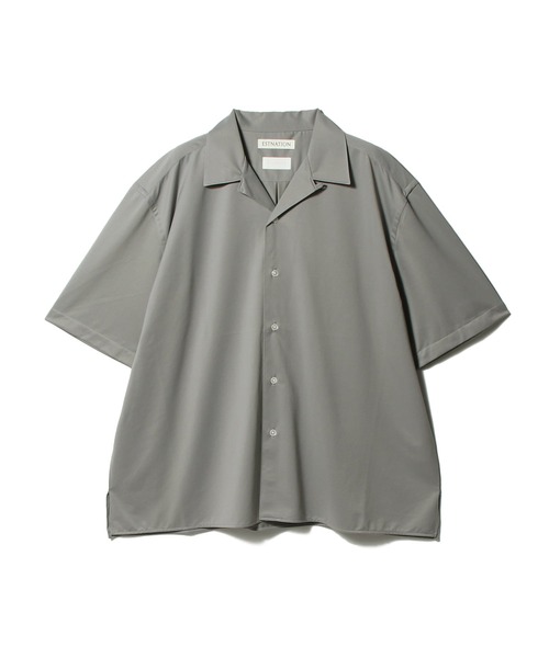 KANEMASA PHIL.(カネマサフィル)の「KANEMASA PHIL. / OPEN COLLAR SHIRT《ESTNATION EXCLUSIVE》(シャツ/ブラウス・メンズ・ブルー/グレー・MEDIUM/LARGE)」の2枚目の写真