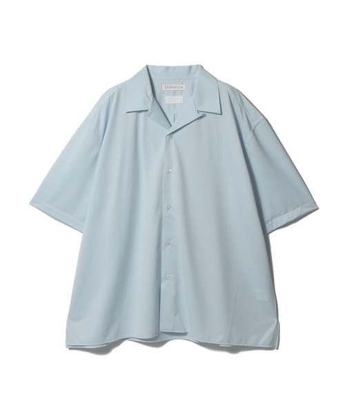 KANEMASA PHIL.(カネマサフィル)の「KANEMASA PHIL. / OPEN COLLAR SHIRT《ESTNATION EXCLUSIVE》(シャツ/ブラウス・メンズ・ブルー/グレー・MEDIUM/LARGE)」の8枚目の写真
