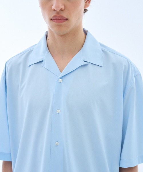KANEMASA PHIL.(カネマサフィル)の「KANEMASA PHIL. / OPEN COLLAR SHIRT《ESTNATION EXCLUSIVE》(シャツ/ブラウス・メンズ・ブルー/グレー・MEDIUM/LARGE)」の5枚目の写真