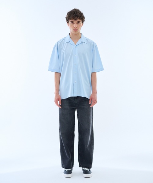 KANEMASA PHIL.(カネマサフィル)の「KANEMASA PHIL. / OPEN COLLAR SHIRT《ESTNATION EXCLUSIVE》(シャツ/ブラウス・メンズ・ブルー/グレー・MEDIUM/LARGE)」の7枚目の写真