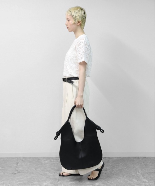 THE CELL.(ザセルドット)の「サイドノットワンハンドルBAG SIDE-KNOT ONE-HANDLE BAG(ショルダーバッグ・レディース・ブラック・FREE)」の5枚目の写真