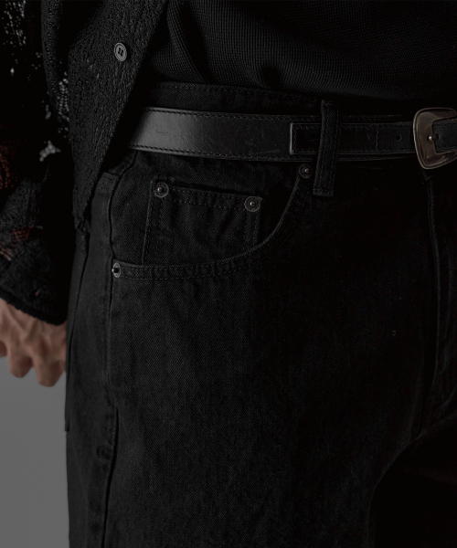 BOWLOW PRODUCT（バウロープロダクト）の「ブラックデニムハーフパンツ（その他パンツ・メンズ・その他・MEDIUM/LARGE/X-LARGE）」の8枚目の写真