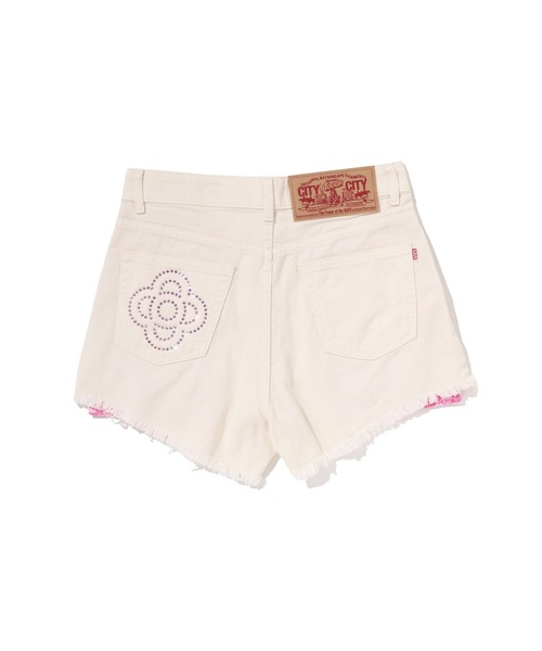 A BATHING APE（アベイシングエイプ）の「BABY LISA ONE POINT SHORTS（その他パンツ・レディース・アイボリー・MEDIUM）」の2枚目の写真
