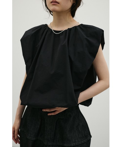 STYLEMIXER(スタイルミキサー)の「2WAYバルーントップ(Tシャツ/カットソー・レディース・ミント/ブラック/ホワイト・FREE)」の2枚目の写真