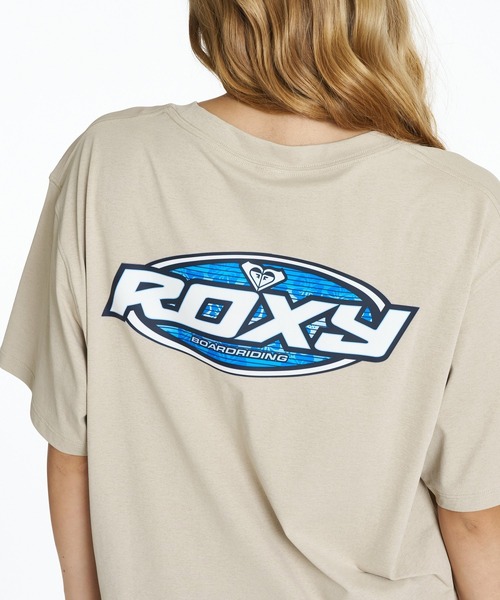 ROXY（ロキシー）の「ROXY SURF SOUL RASH TEE ラッシュTシャツ /UVカット/EASY DRY 【2026年夏モデル】/ロキシーバックプリント半袖ラッシュガード(水着)（Tシャツ/カットソー・レディース・ベージュ/オフホワイト/ライトピンク・LARGE/MEDIUM/SMALL）」の9枚目の写真