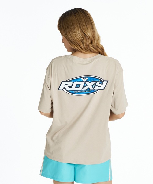 ROXY（ロキシー）の「ROXY SURF SOUL RASH TEE ラッシュTシャツ /UVカット/EASY DRY 【2026年夏モデル】/ロキシーバックプリント半袖ラッシュガード(水着)（Tシャツ/カットソー・レディース・ベージュ/オフホワイト/ライトピンク・LARGE/MEDIUM/SMALL）」の7枚目の写真