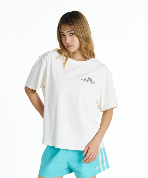 ROXY（ロキシー）の「ROXY SURF SOUL RASH TEE ラッシュTシャツ /UVカット/EASY DRY 【2026年夏モデル】/ロキシーバックプリント半袖ラッシュガード(水着)（Tシャツ/カットソー・レディース・ベージュ/オフホワイト/ライトピンク・LARGE/MEDIUM/SMALL）」の12枚目の写真