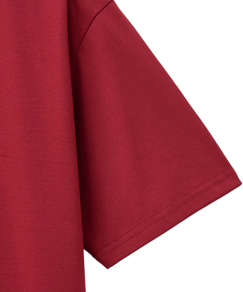 NOIRER（ノイア）の「スーピマコットンラックスTシャツ（レッド）（Tシャツ/カットソー・メンズ・その他・48/50/52）」の5枚目の写真