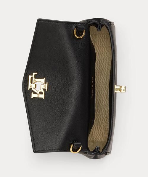 LAUREN RALPH LAUREN(ローレン ラルフ ローレン)の「ナッパ レザー Tanner クロスボディ ウォレット(ショルダーバッグ・レディース・ブラック系1・ONE)」の4枚目の写真