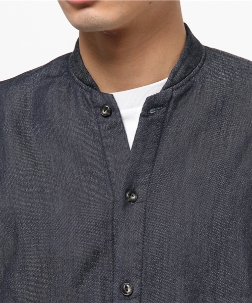 senelier（セネリエ）の「【senelier】セネリエ squaters shirts fake sweat denim（Tシャツ/カットソー・メンズ・ネイビー・SMALL/LARGE）」の9枚目の写真