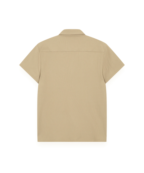 R-4（アールフォー）の「R-0051 / コージーブラシ リゾートシャツ（ベージュ）（Tシャツ/カットソー・メンズ・ベージュ・MEDIUM/LARGE/X-LARGE）」の2枚目の写真