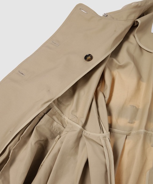 GANNI(ガニー)の「Double Cotton Peplum Trench(トレンチコート・レディース・ベージュ系その他・38)」の5枚目の写真