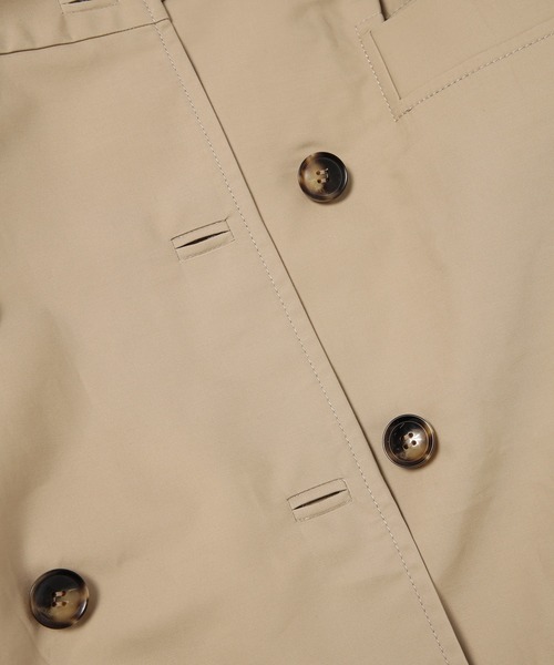 GANNI(ガニー)の「Double Cotton Peplum Trench(トレンチコート・レディース・ベージュ系その他・38)」の6枚目の写真