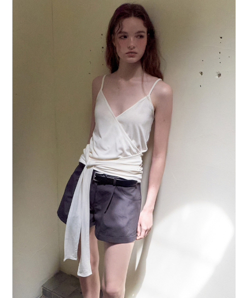 ETMON(エトモン)の「Wrap Strap Sleeveless Top, Ivory(Tシャツ/カットソー・レディース・その他・F)」の2枚目の写真