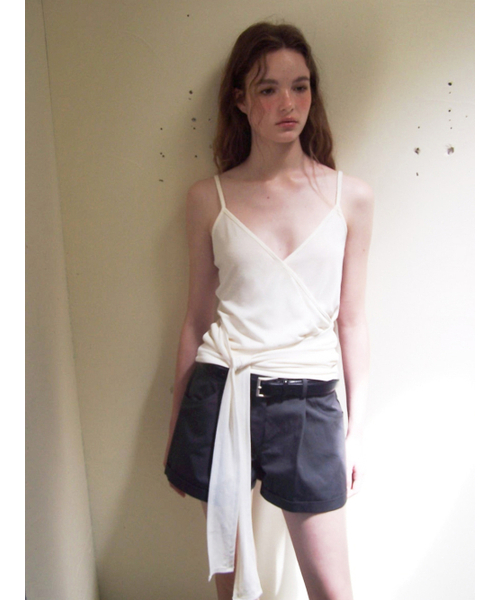 ETMON(エトモン)の「Wrap Strap Sleeveless Top, Ivory(Tシャツ/カットソー・レディース・その他・F)」の4枚目の写真