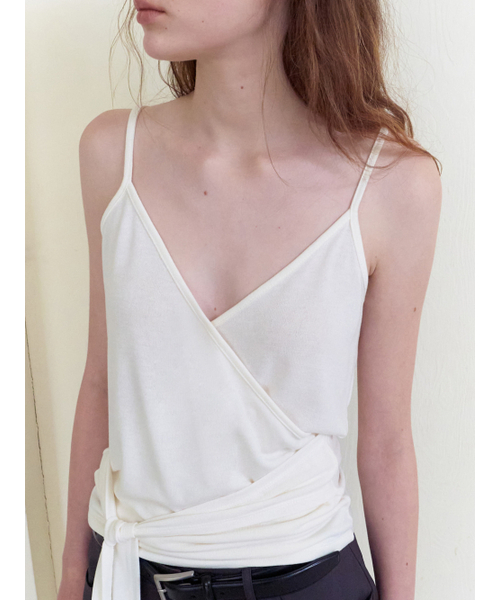 ETMON(エトモン)の「Wrap Strap Sleeveless Top, Ivory(Tシャツ/カットソー・レディース・その他・F)」の5枚目の写真