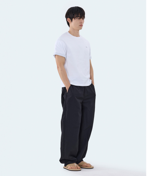 GHOST REPUBLIC(ゴーストリパブリック)の「クロップストライプ配色ロールアップ半袖Tシャツ GT-392_ホワイト(Tシャツ/カットソー・レディース・ホワイト・X-LARGE/LARGE/MEDIUM)」の5枚目の写真